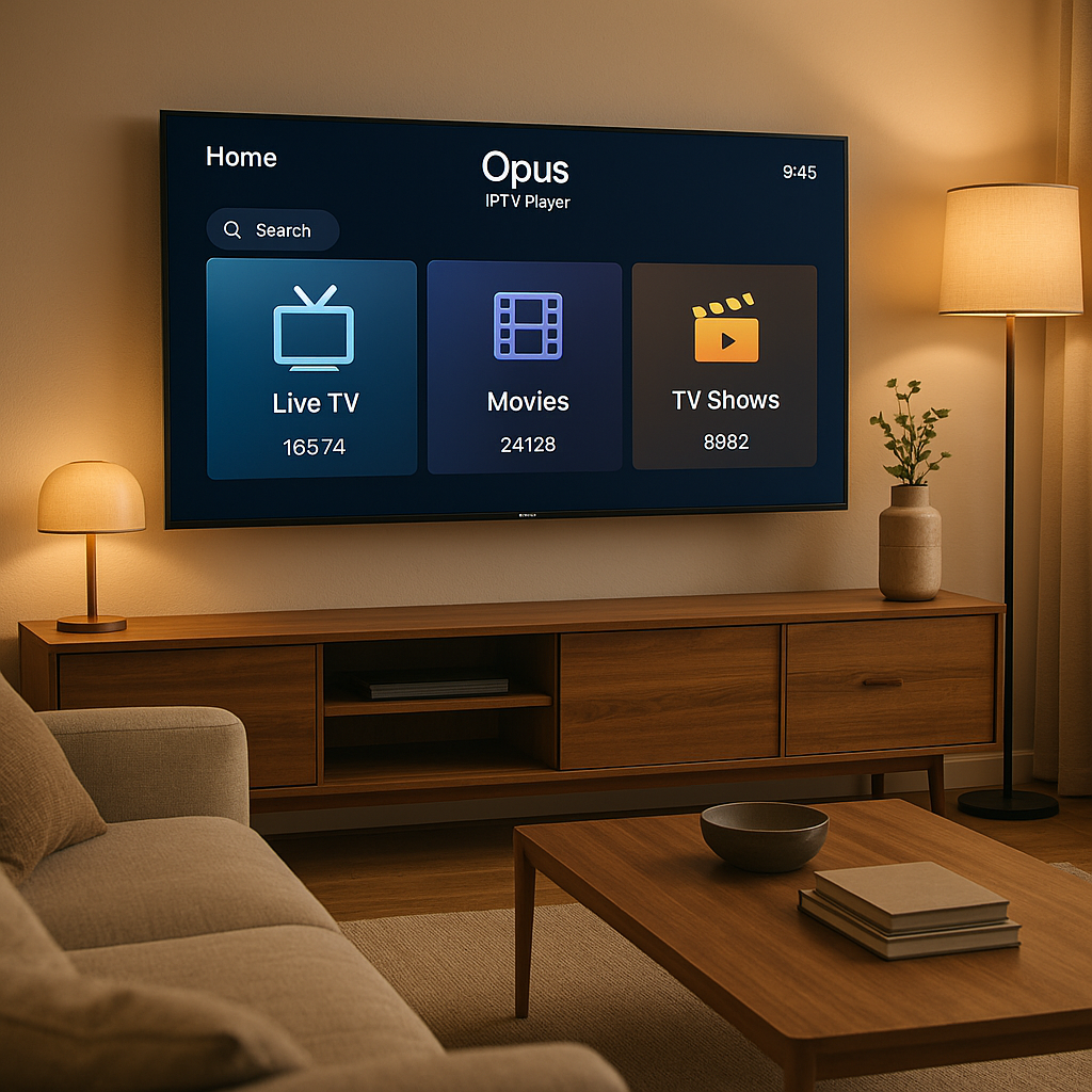 Opus IPTV Player for Samsung Tizen TVs
