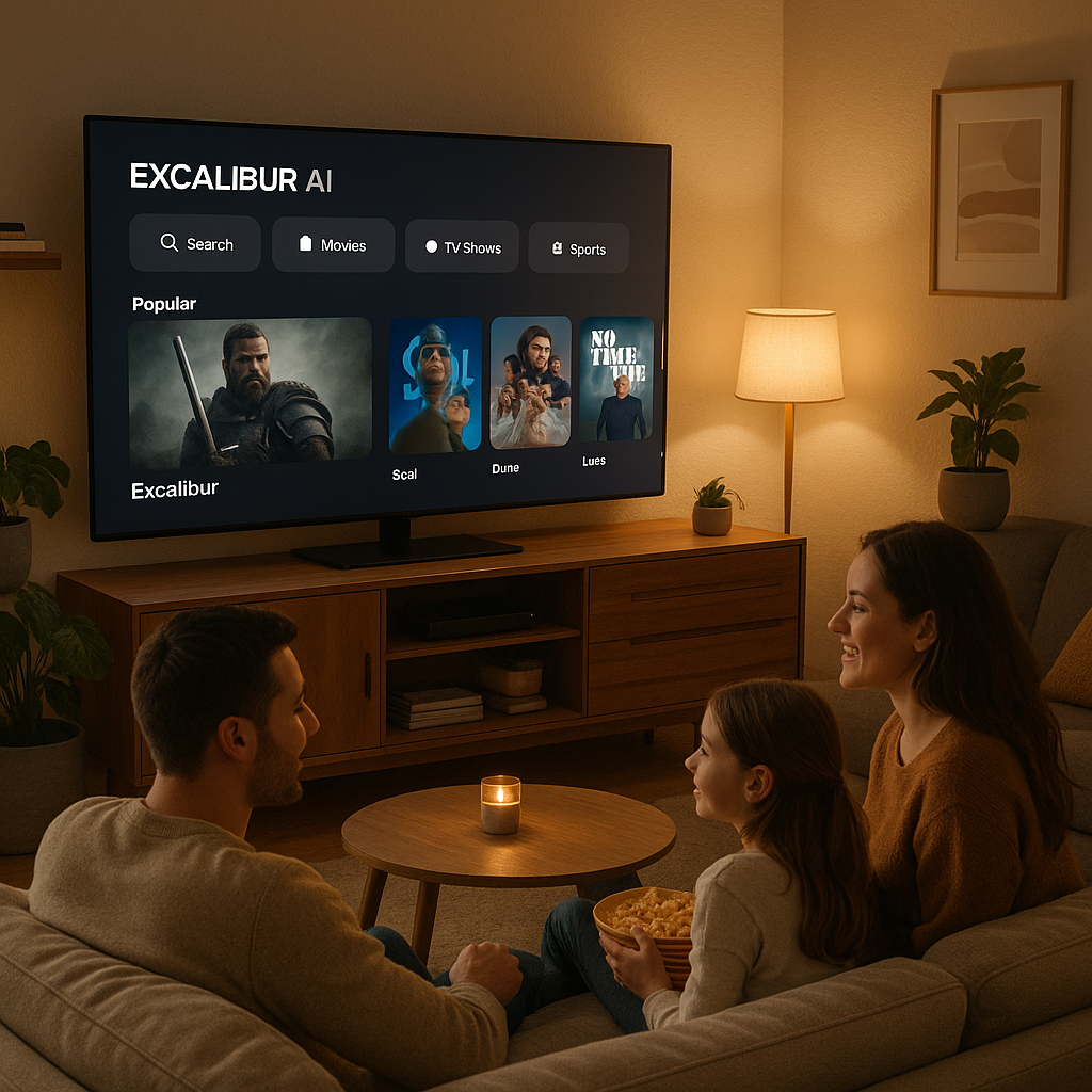 Excalibur AI IPTV for Apple TV